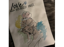 ADVENTSKALENDER 20. Dezember - Stickdatei - Love yourself first Frau LineArt